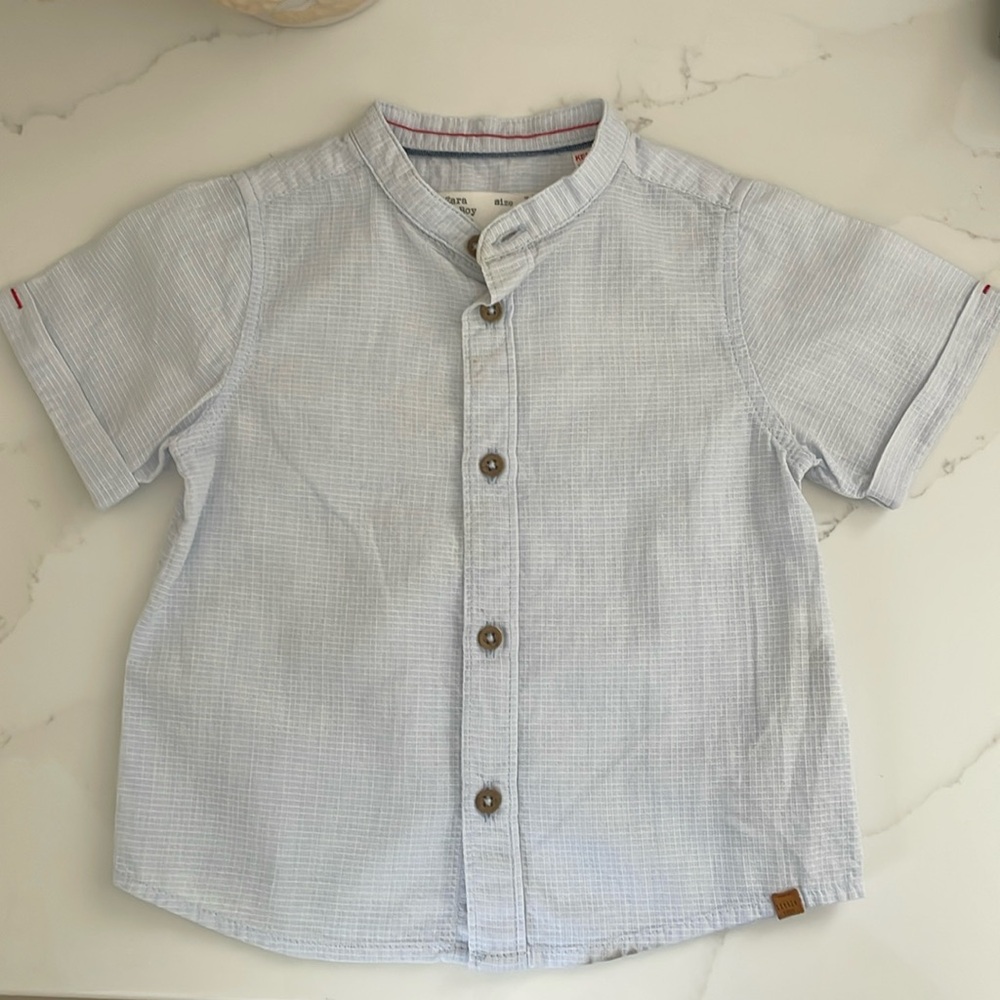 Zara short sleeve button up shirt